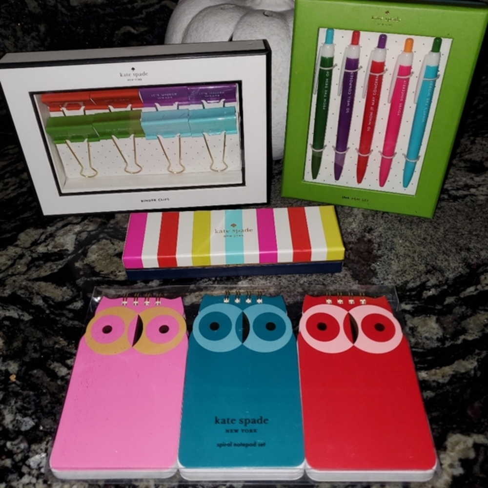 Kate Spade 'office' bundle-3 Items. New in box/packages.